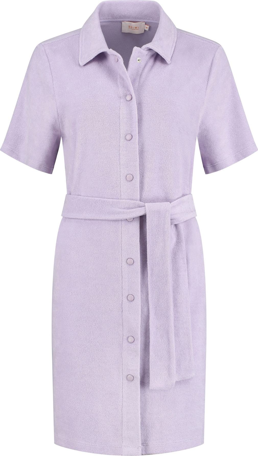 Košilové šaty 'LA PAZ' Shiwi pastelová fialová