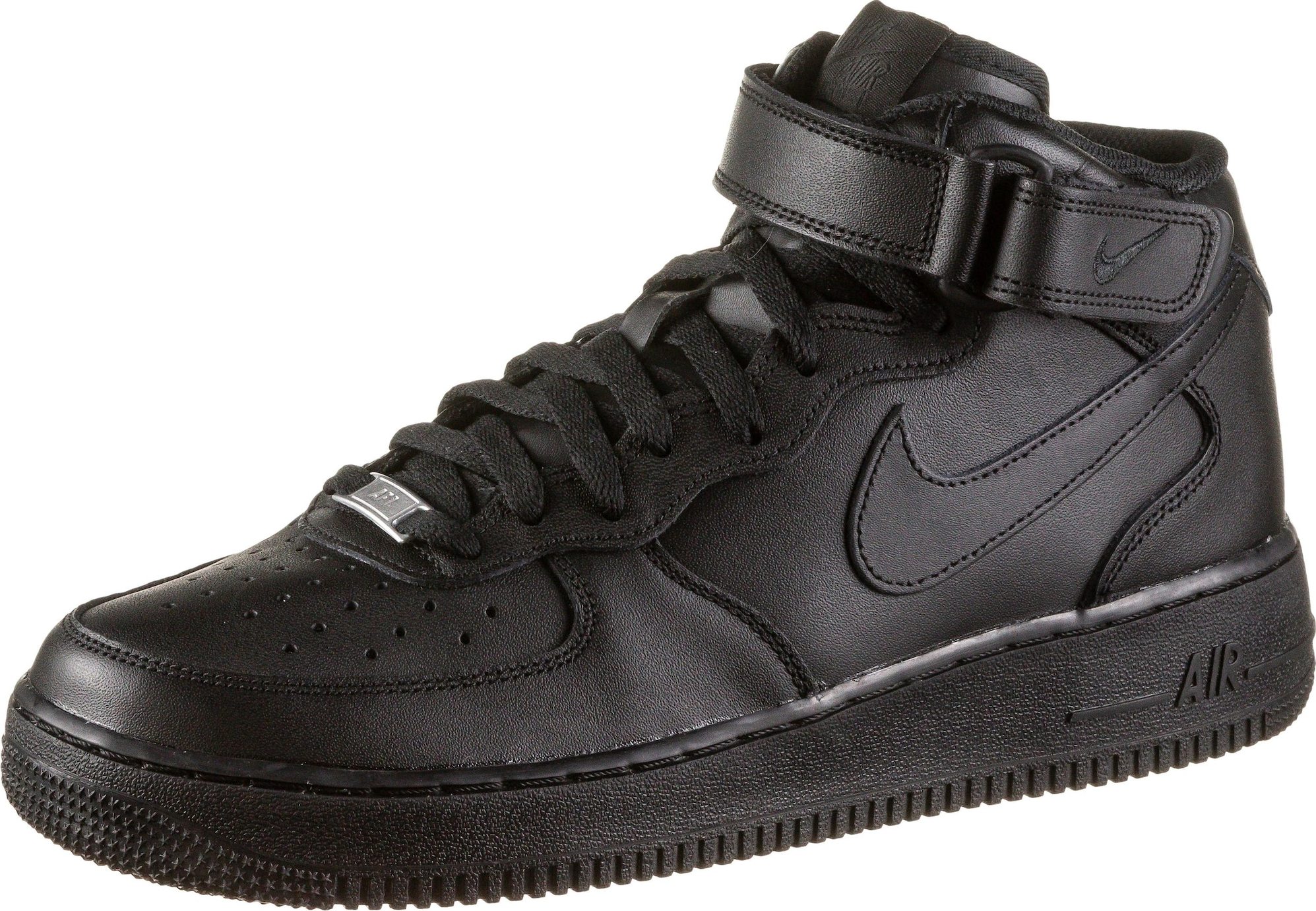 Kotníkové tenisky 'AIR FORCE 1 MID 07' Nike Sportswear černá