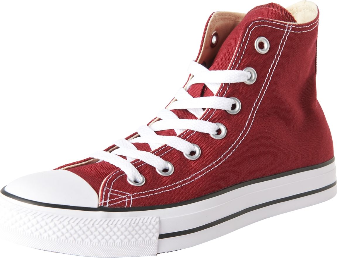 Kotníkové tenisky 'Chuck Taylor All Star Hi' Converse tmavě červená / bílá