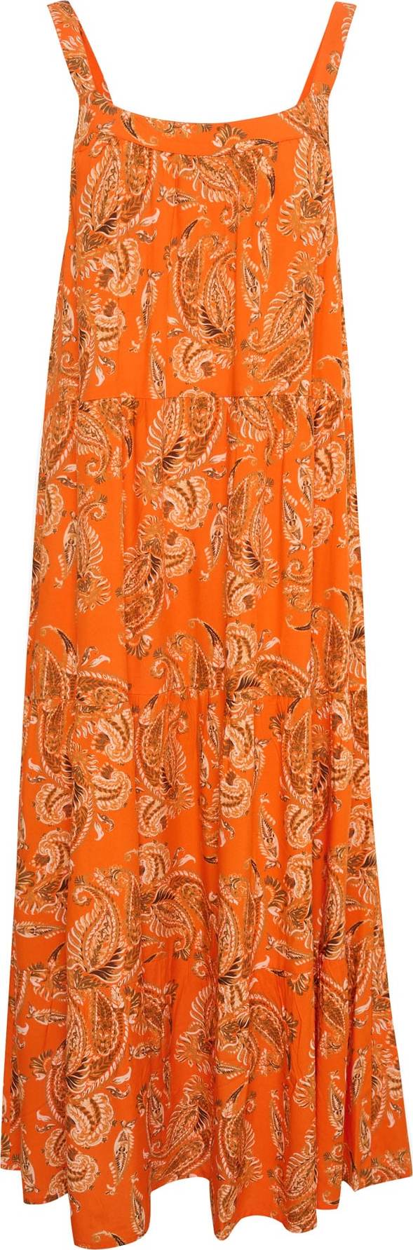 Letní šaty 'Rosina' Cream mix barev / oranžová