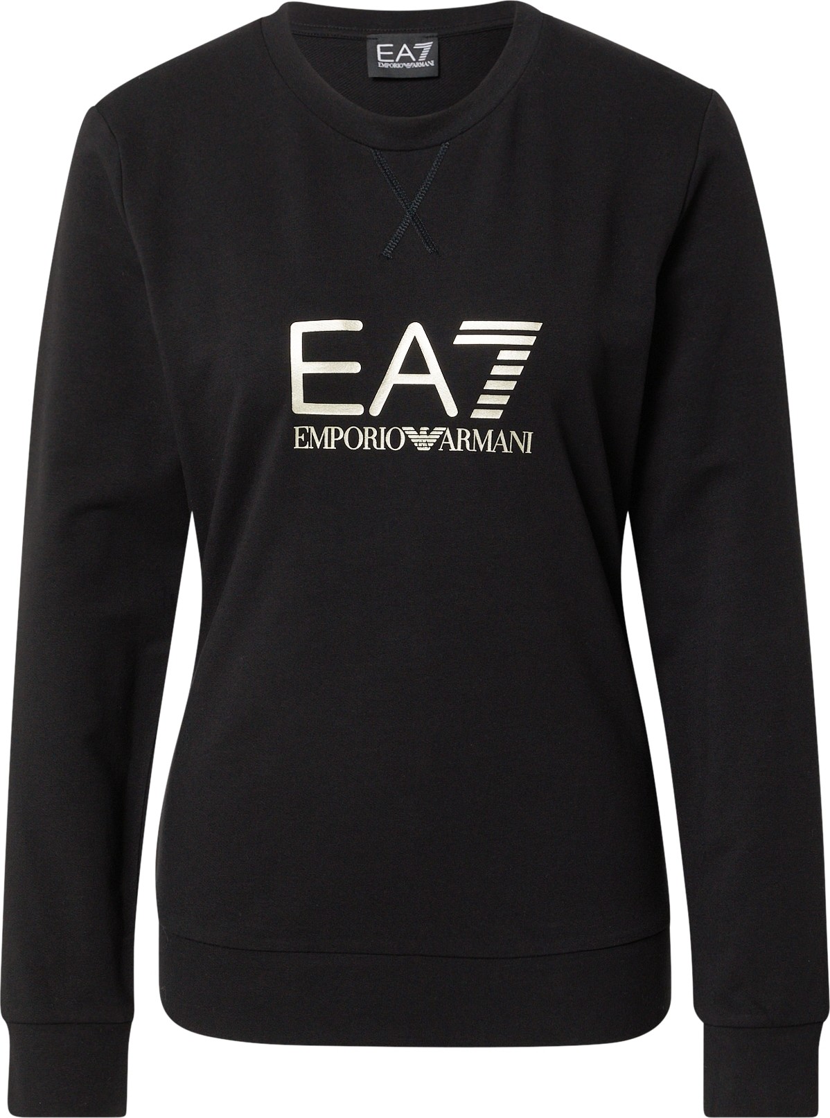 Mikina EA7 Emporio Armani černá / bílá