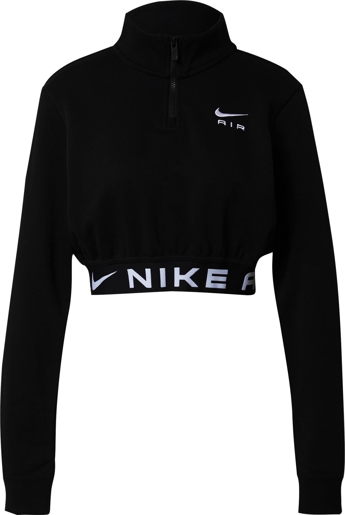 Mikina Nike Sportswear černá / bílá