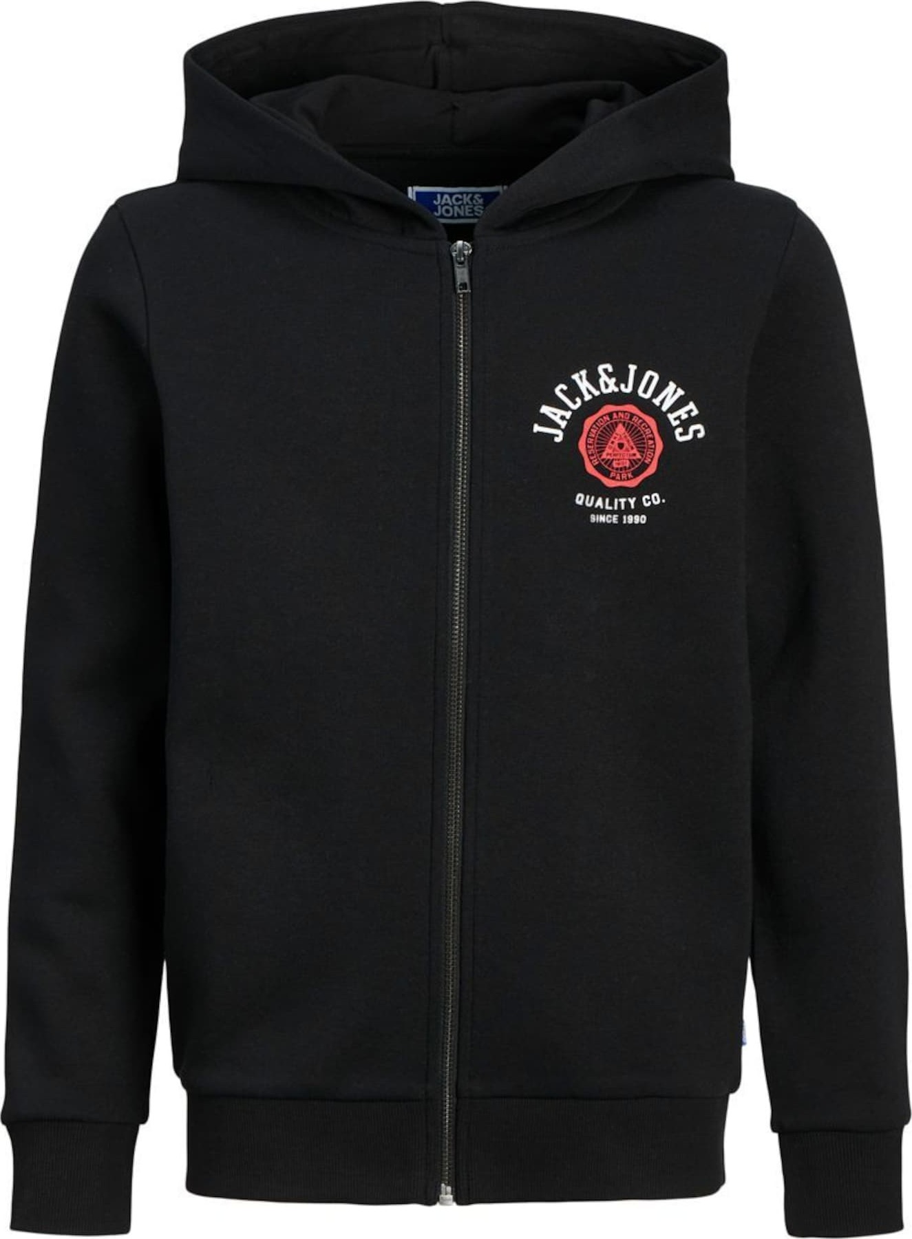 Mikina Jack & Jones Junior červená / černá / bílá