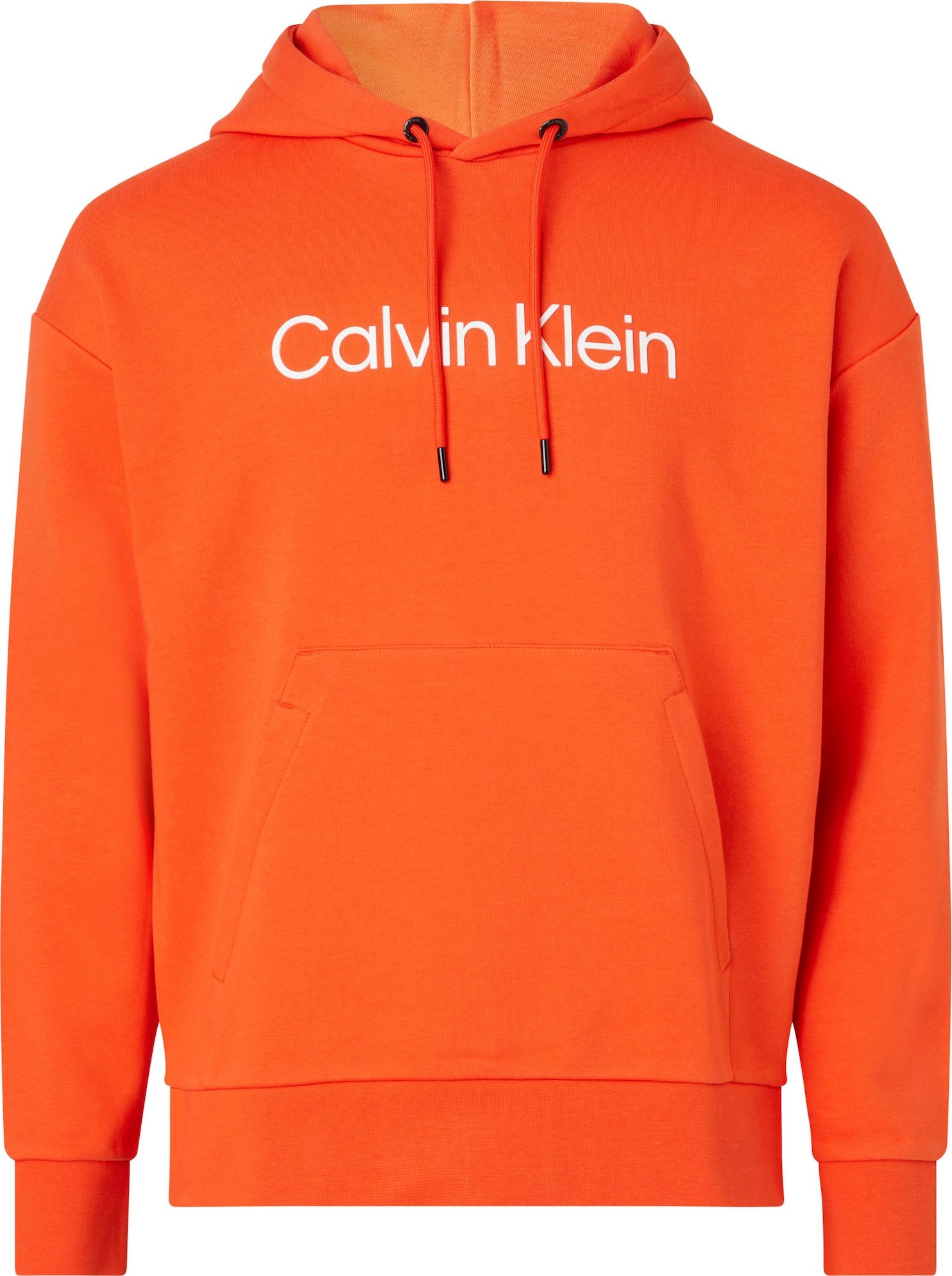 Mikina Calvin Klein oranžová / bílá