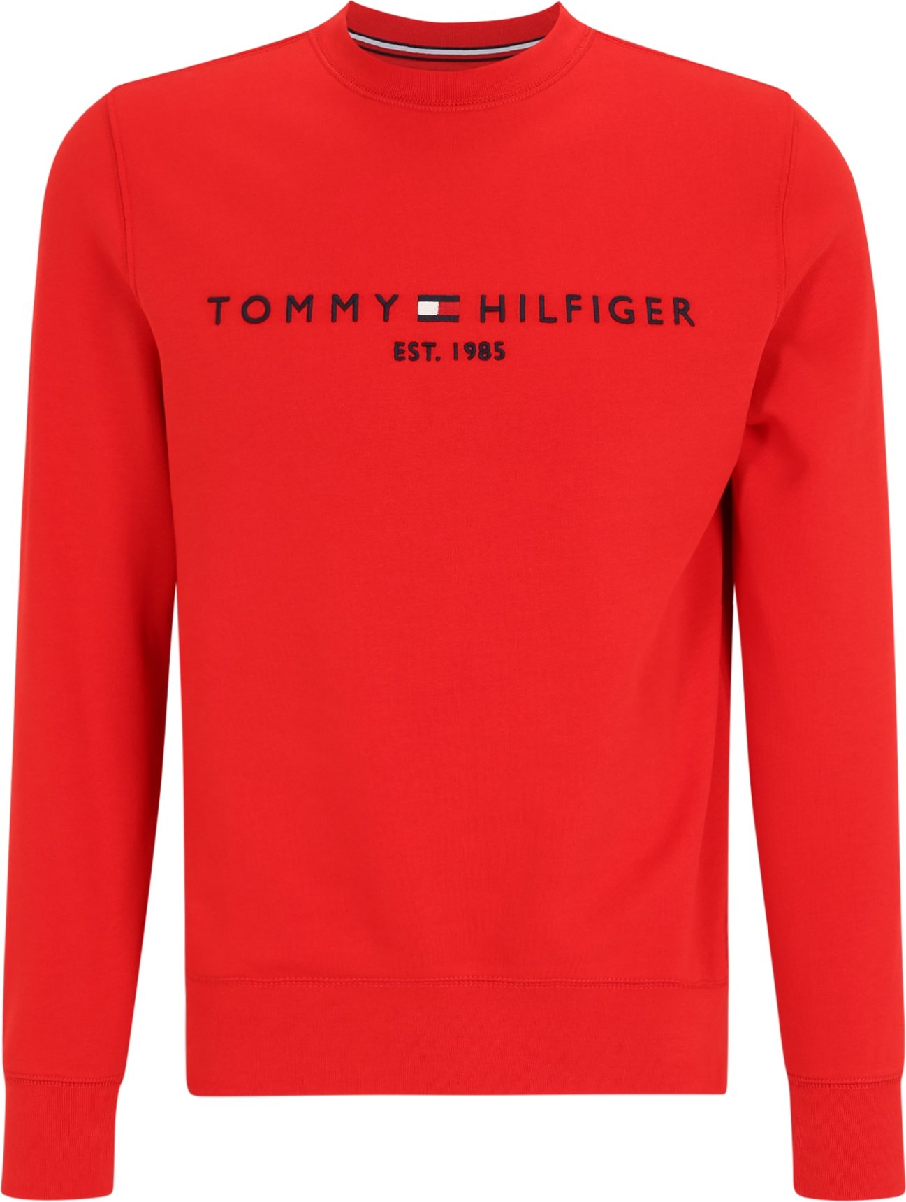 Mikina Tommy Hilfiger ohnivá červená / černá / bílá