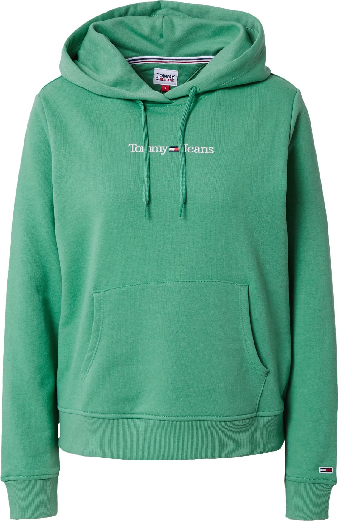 Mikina Tommy Jeans námořnická modř / nefritová / červená / bílá