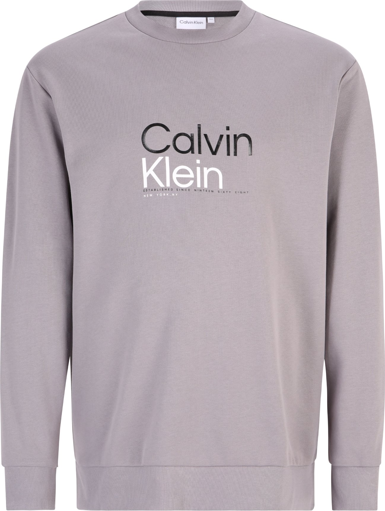 Mikina Calvin Klein Big & Tall šedá / černá / bílá