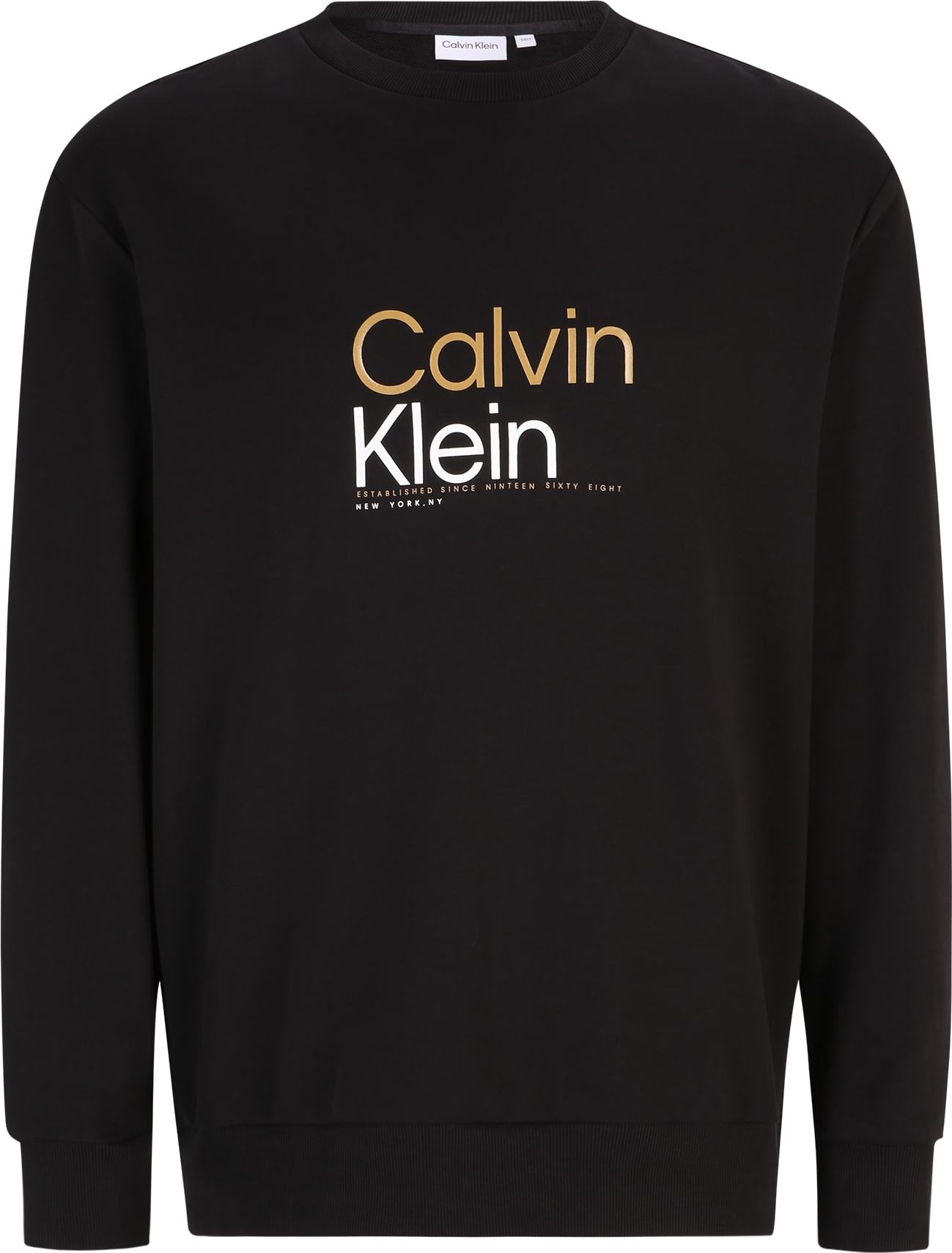 Mikina Calvin Klein Big & Tall oranžová / černá / bílá