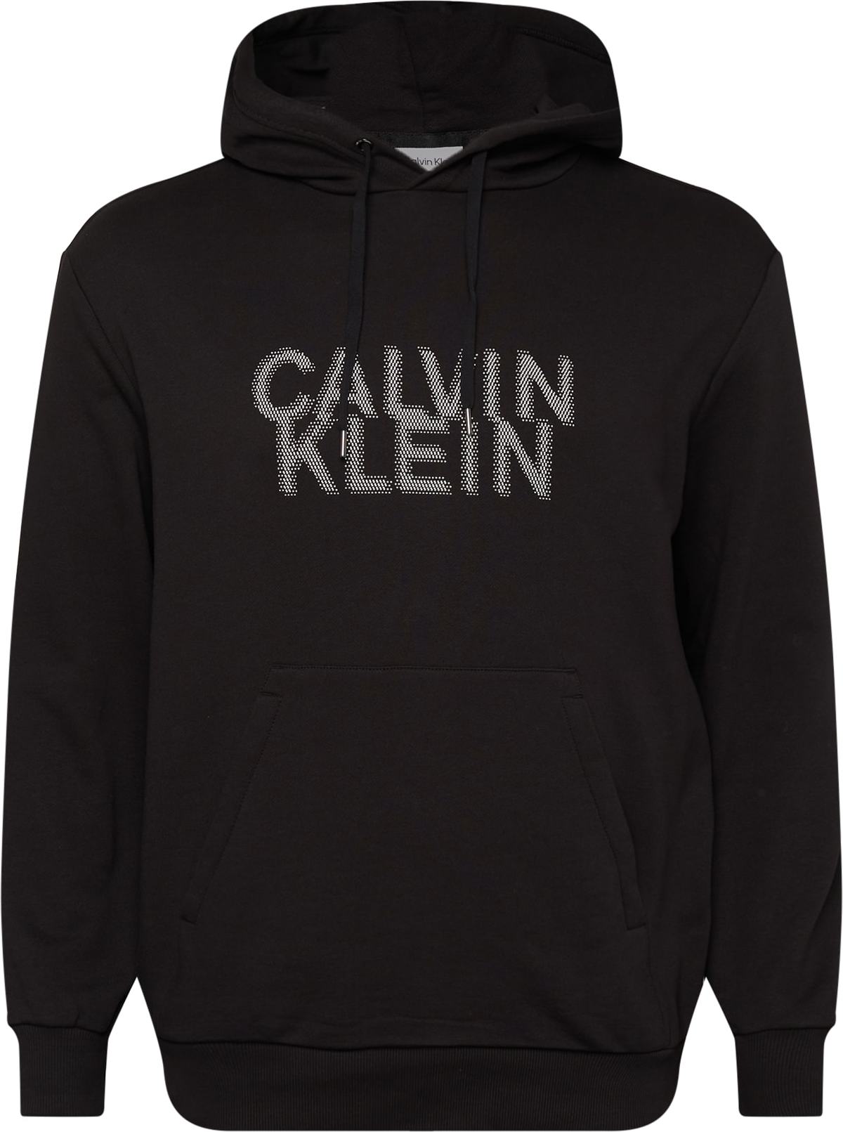 Mikina Calvin Klein Big & Tall černá / bílá
