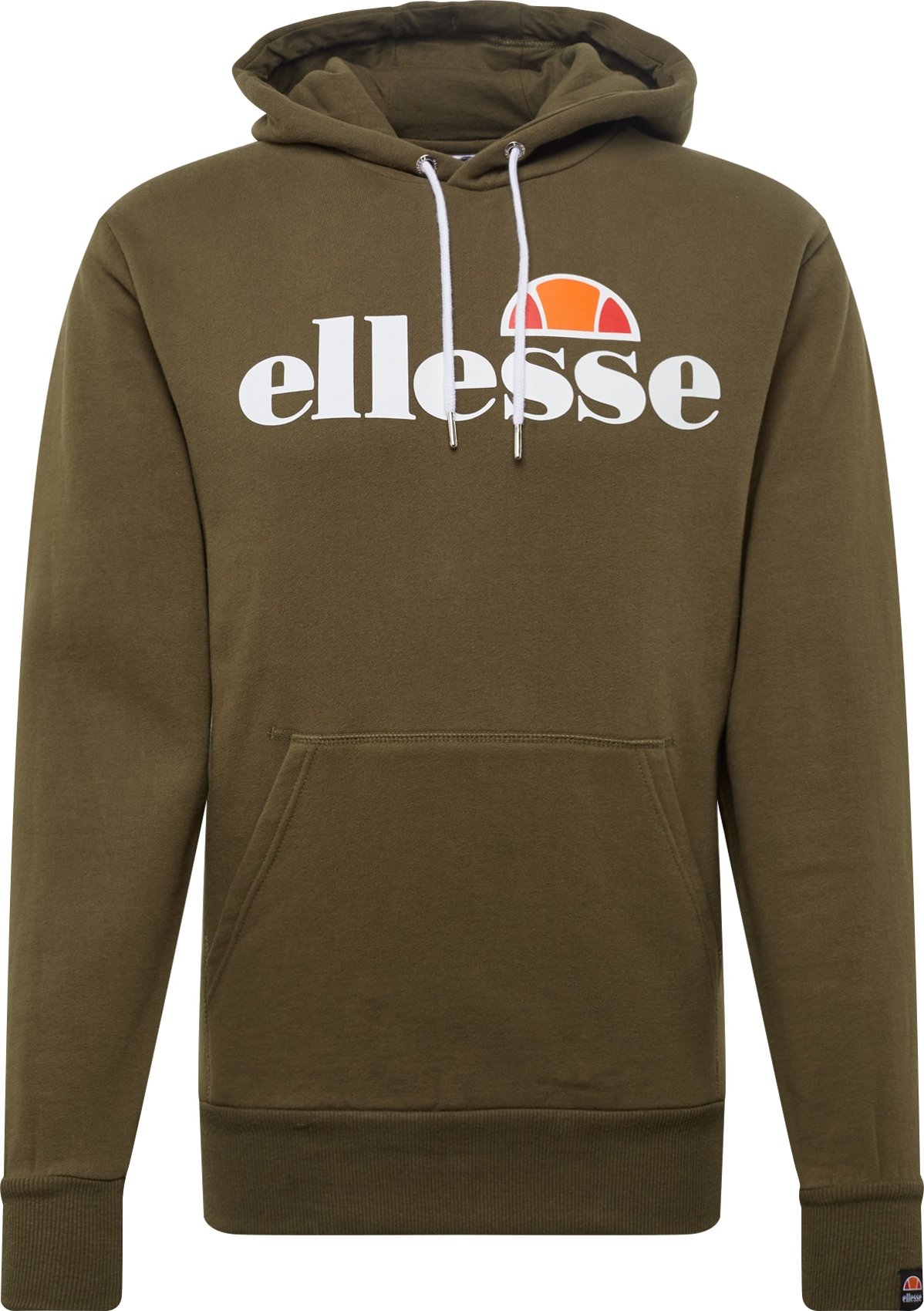 Mikina 'Gottero' Ellesse khaki / oranžová / červená / bílá