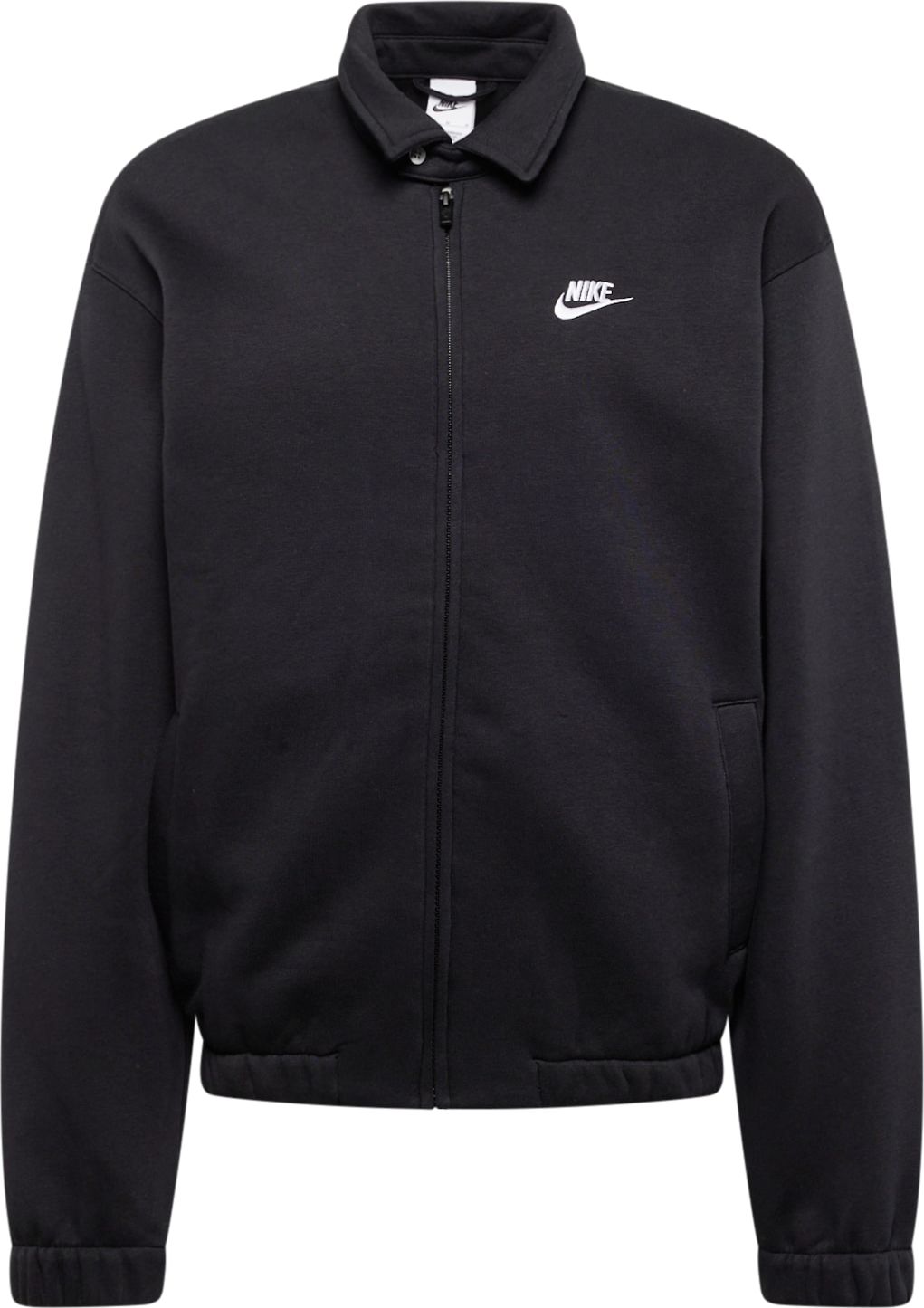 Mikina 'HARRINGTON' Nike Sportswear černá / bílá
