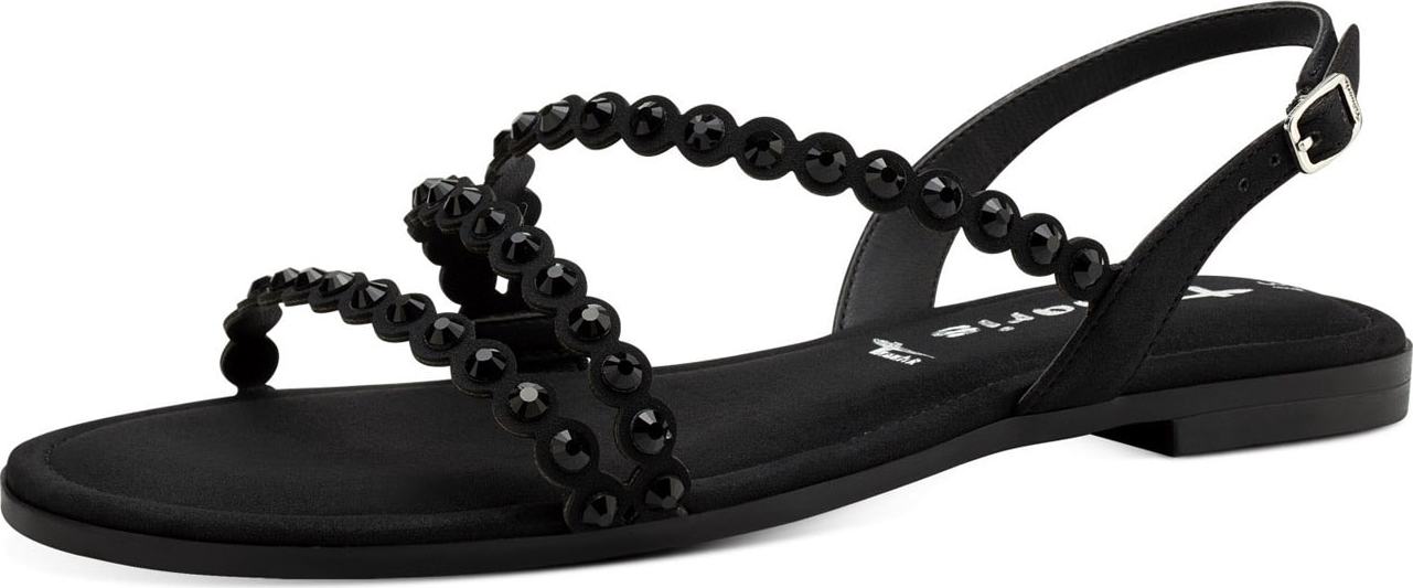 Páskové sandály tamaris černá