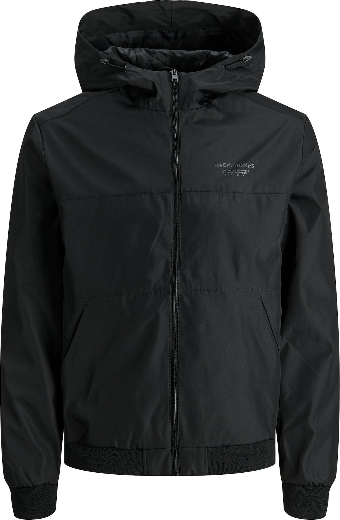Přechodná bunda 'Eseam' jack & jones šedá / černá