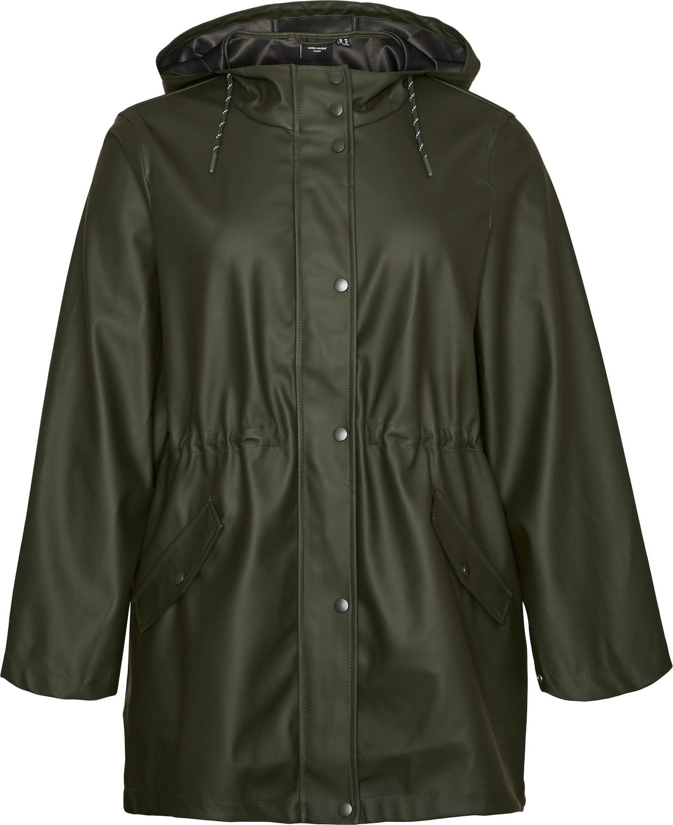 Přechodná bunda 'MALOU' Vero Moda Curve tmavě zelená