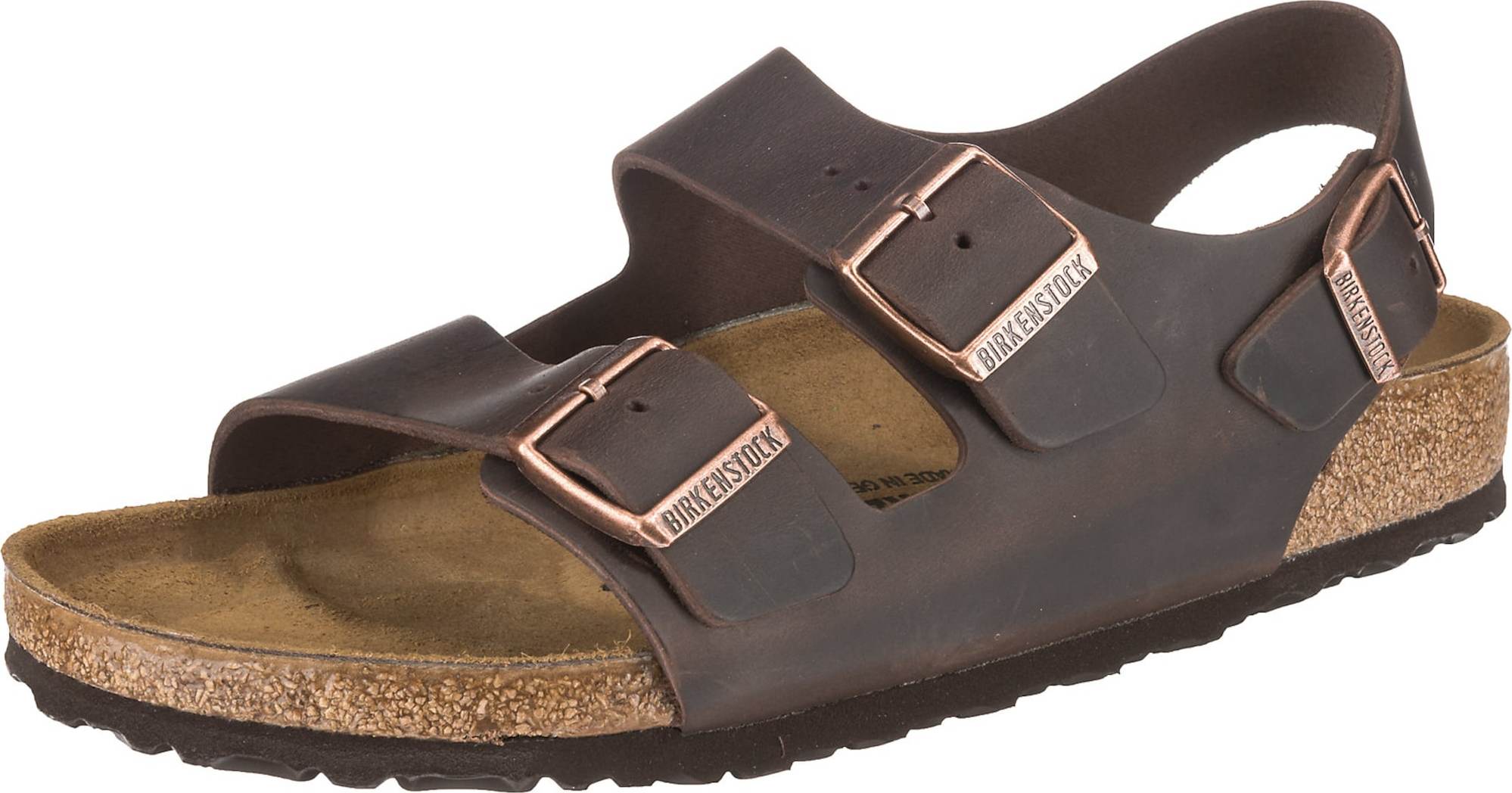 Sandály 'Milano' Birkenstock čokoládová