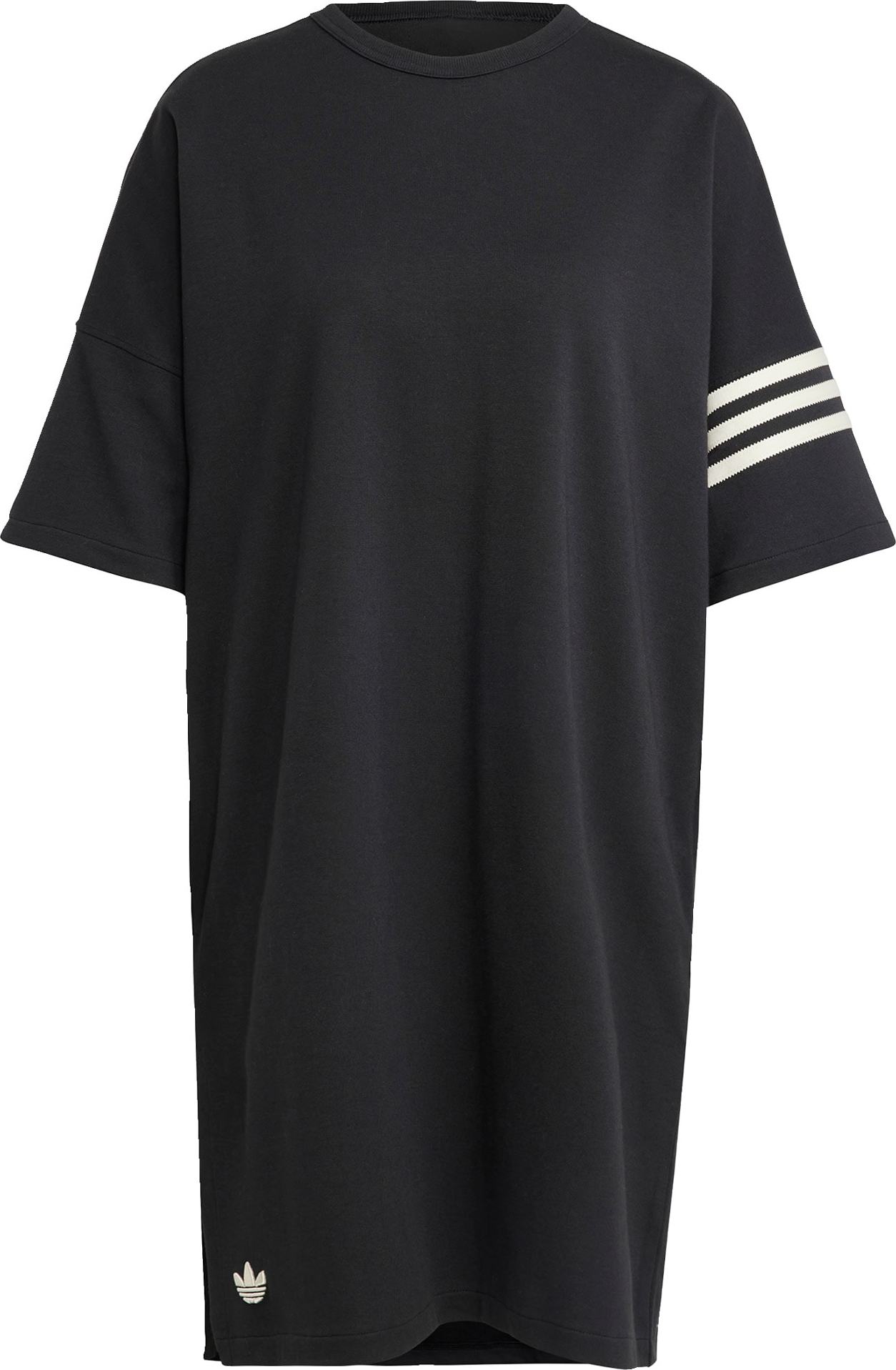 Šaty adidas Originals černá / bílá