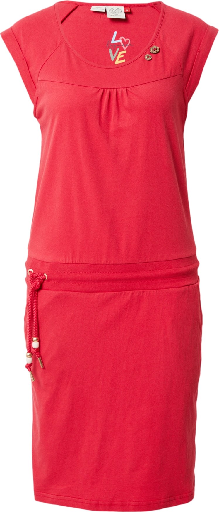 Šaty Ragwear bronzová / krvavě červená
