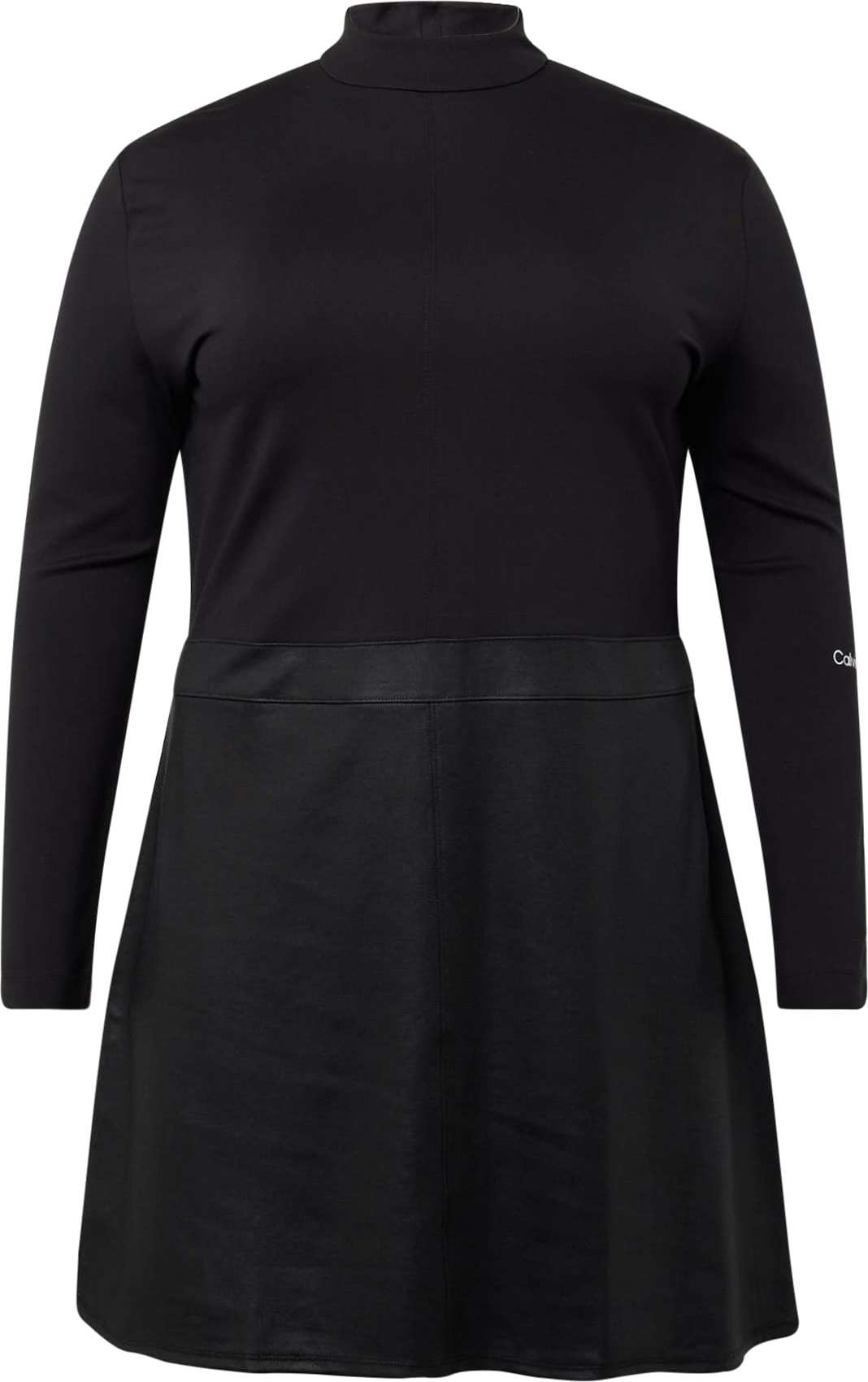 Šaty Calvin Klein Jeans Curve černá / bílá