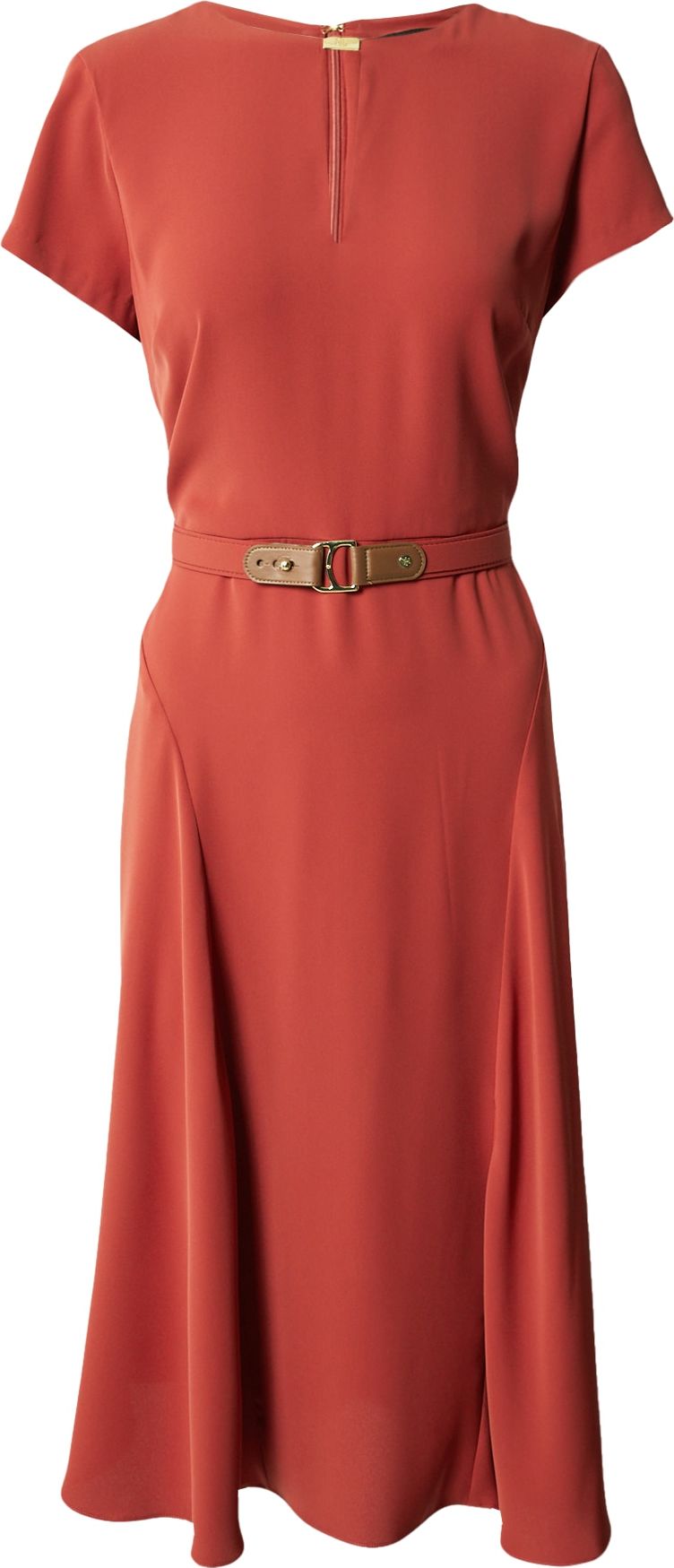 Šaty 'BRYGITKA' Lauren Ralph Lauren rezavě červená