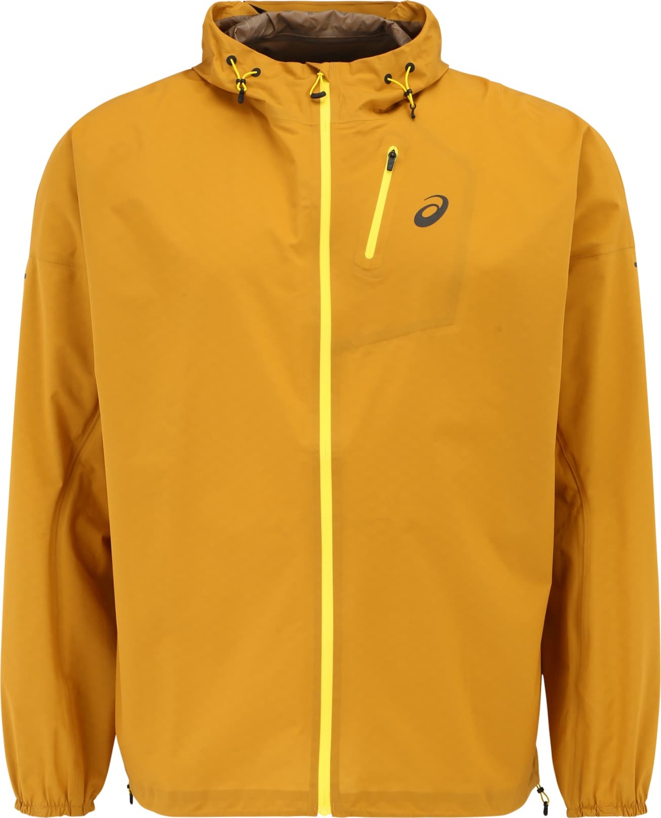 Sportovní bunda 'Fujitrail' ASICS svítivě žlutá / tmavě žlutá / černá