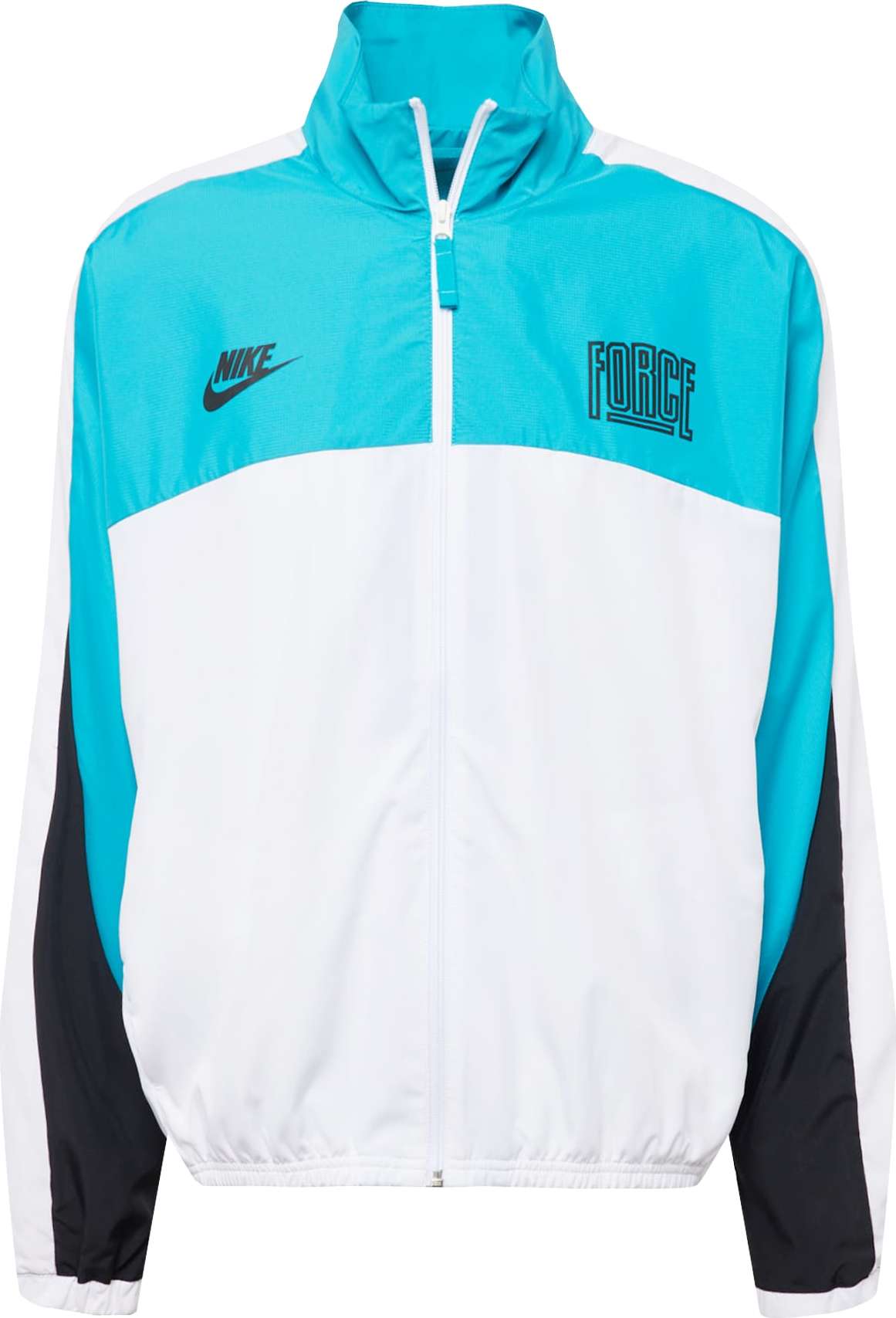Sportovní bunda 'START 5' Nike azurová modrá / černá / bílá