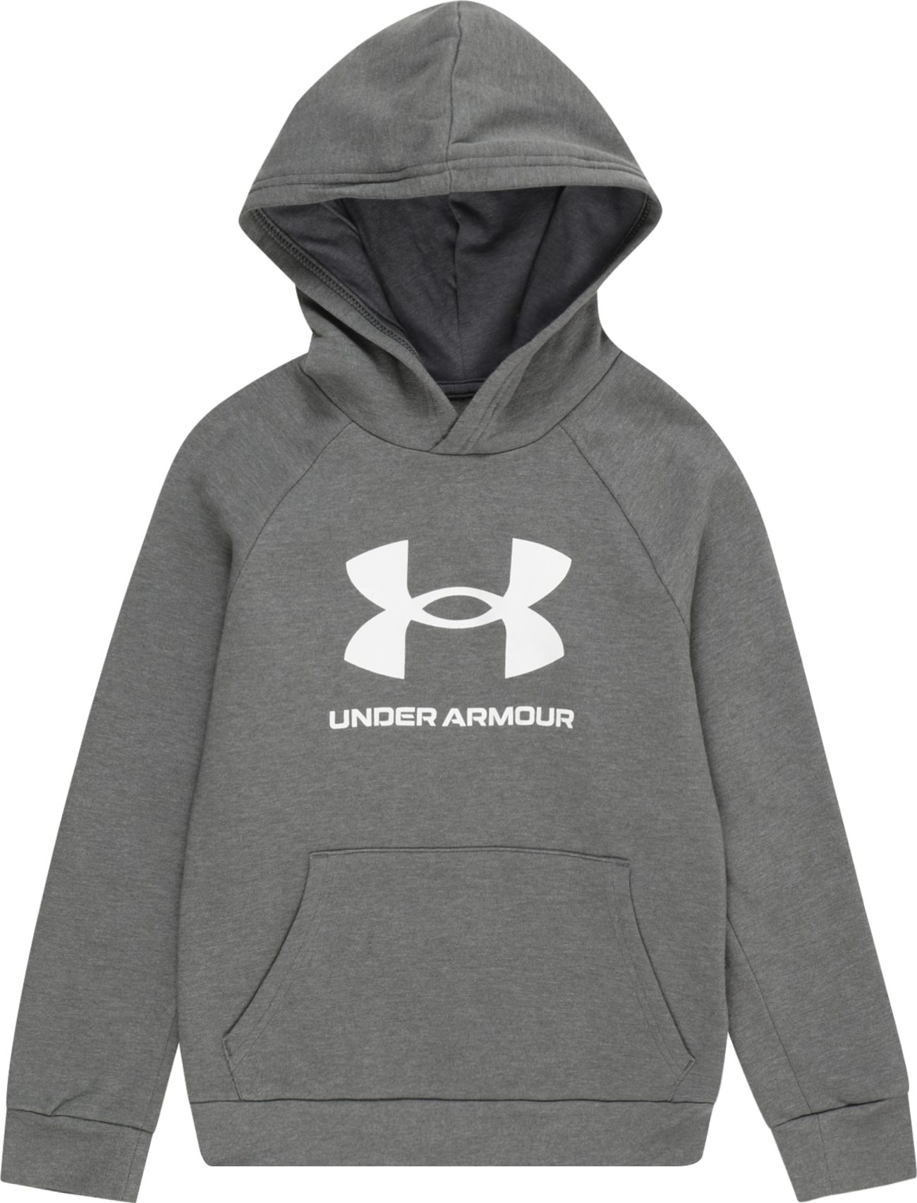 Sportovní mikina 'Rival' Under Armour tmavě šedá / bílá