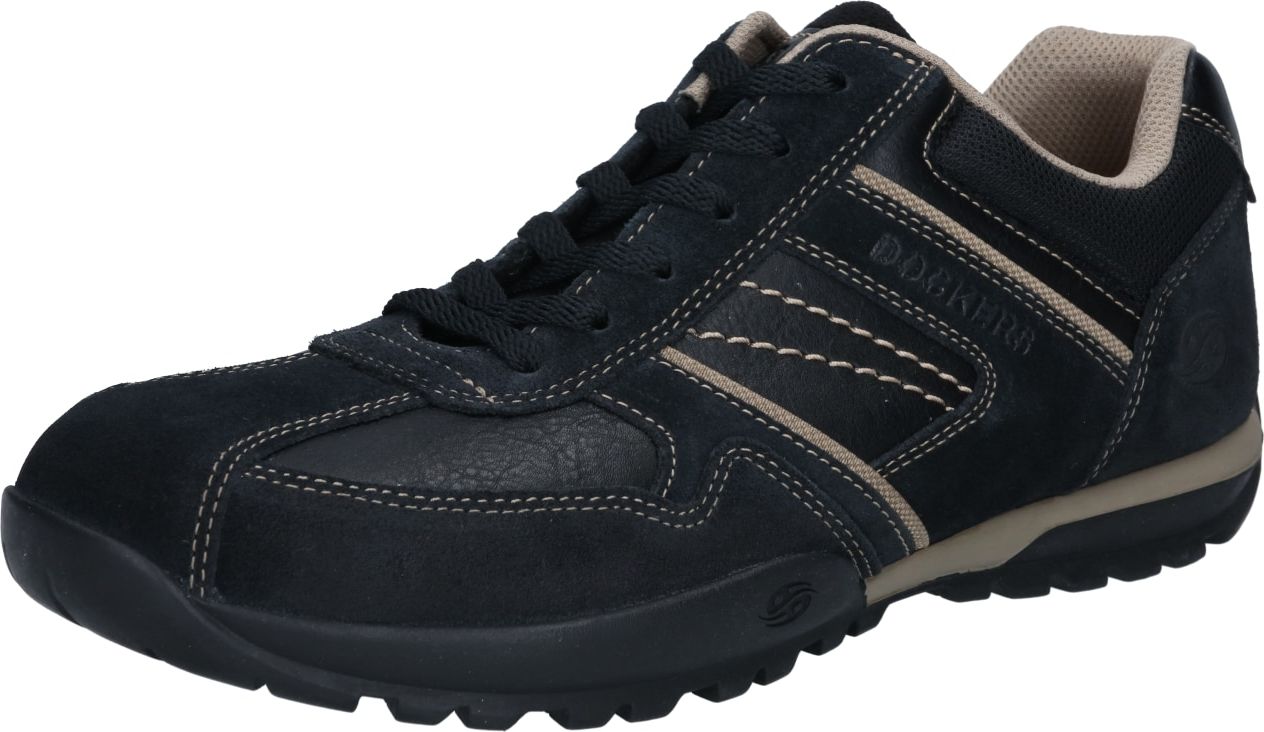 Sportovní šněrovací boty Dockers by Gerli světle hnědá / černá