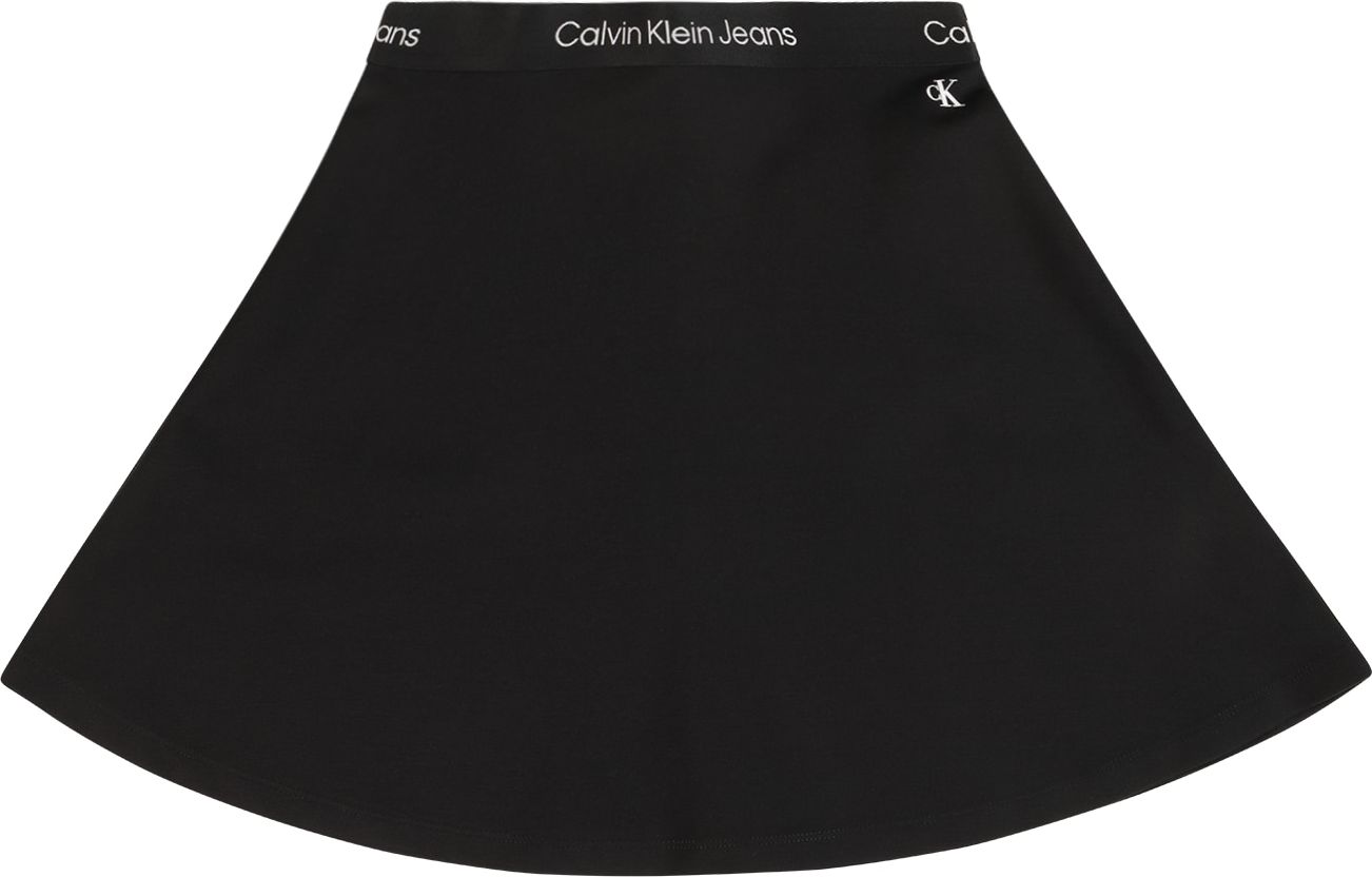 Sukně Calvin Klein Jeans černá / bílá