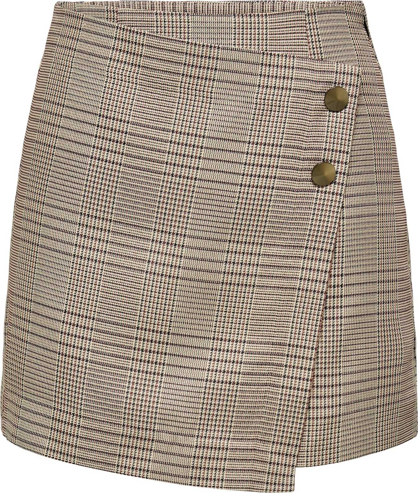 Sukně 'Gloss' Only krémová / burgundská červeň / černá / bílá