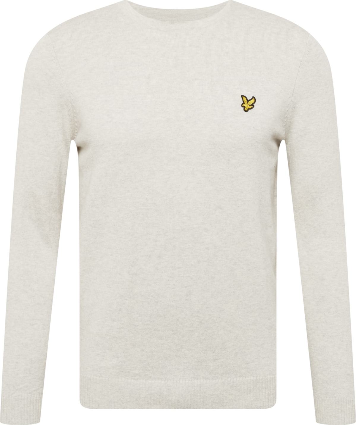 Svetr Lyle & Scott žlutá / světle šedá / černá