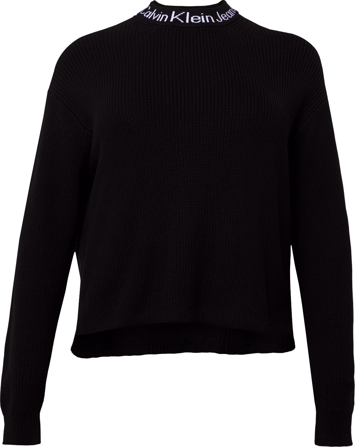 Svetr Calvin Klein Jeans Curve černá / bílá