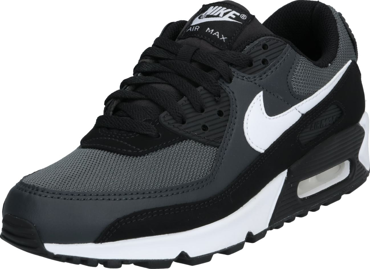 Tenisky 'AIR MAX 90' Nike Sportswear šedá / černá / bílá