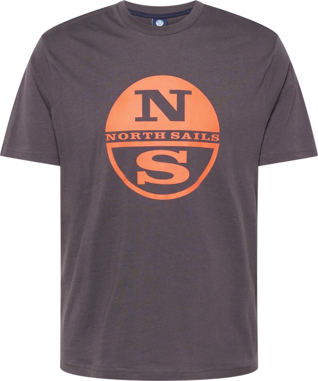 Tričko North Sails antracitová / oranžová