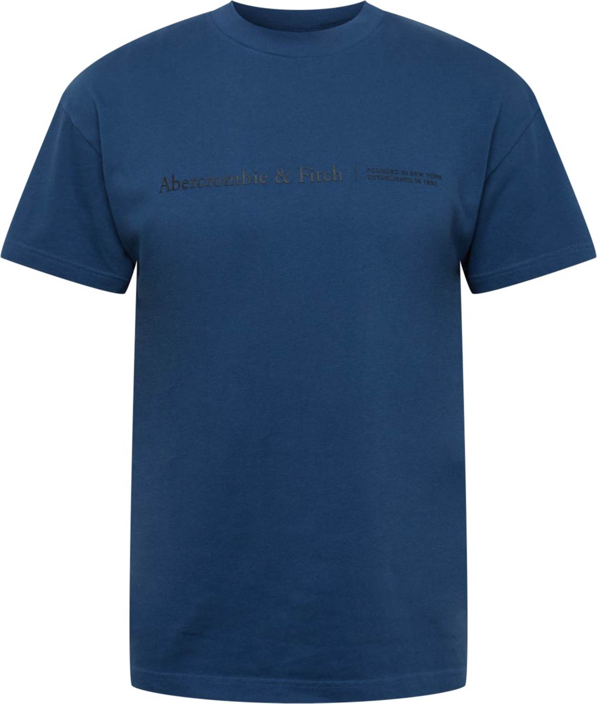 Tričko Abercrombie & Fitch námořnická modř / černá