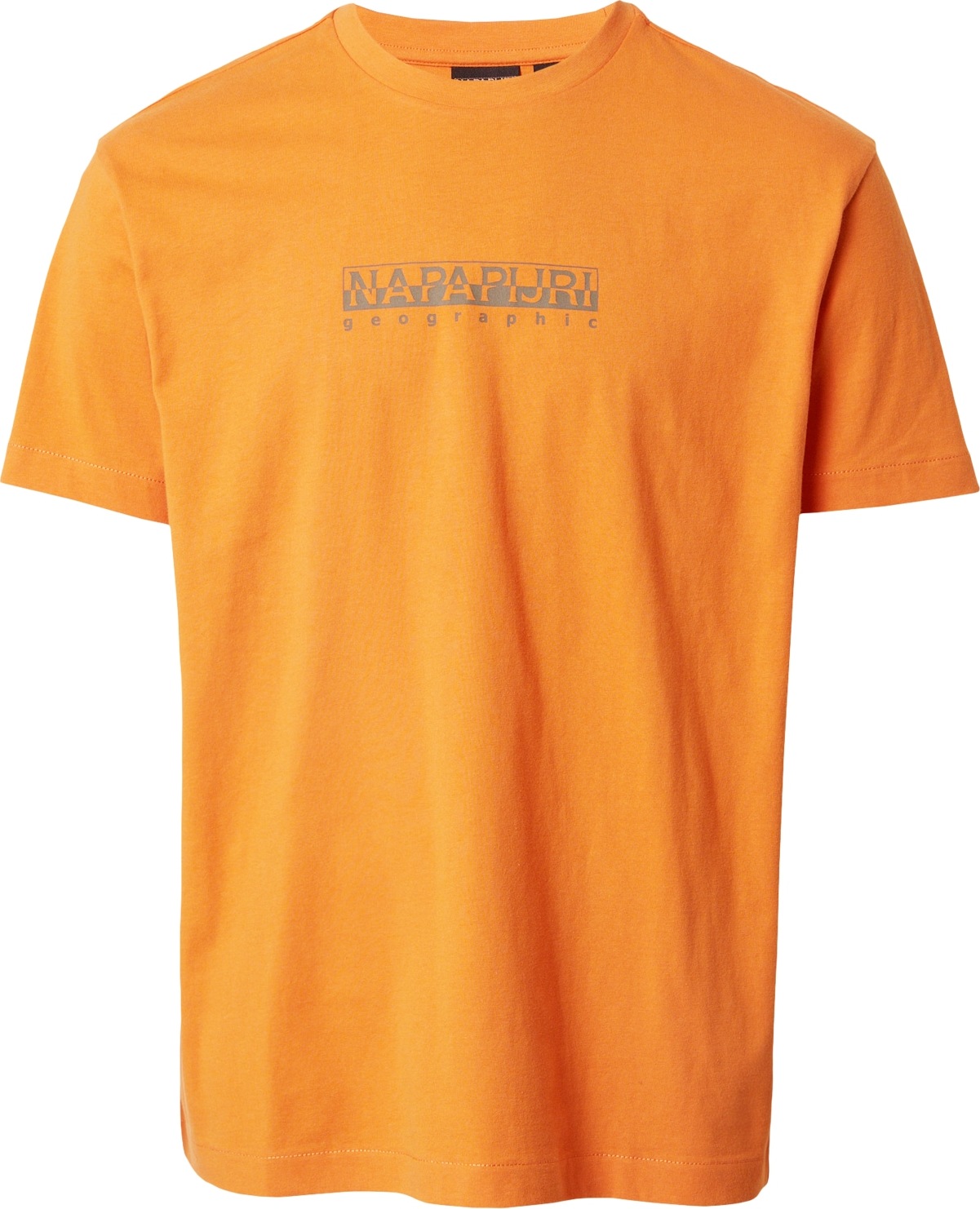 Tričko Napapijri šedá / oranžová