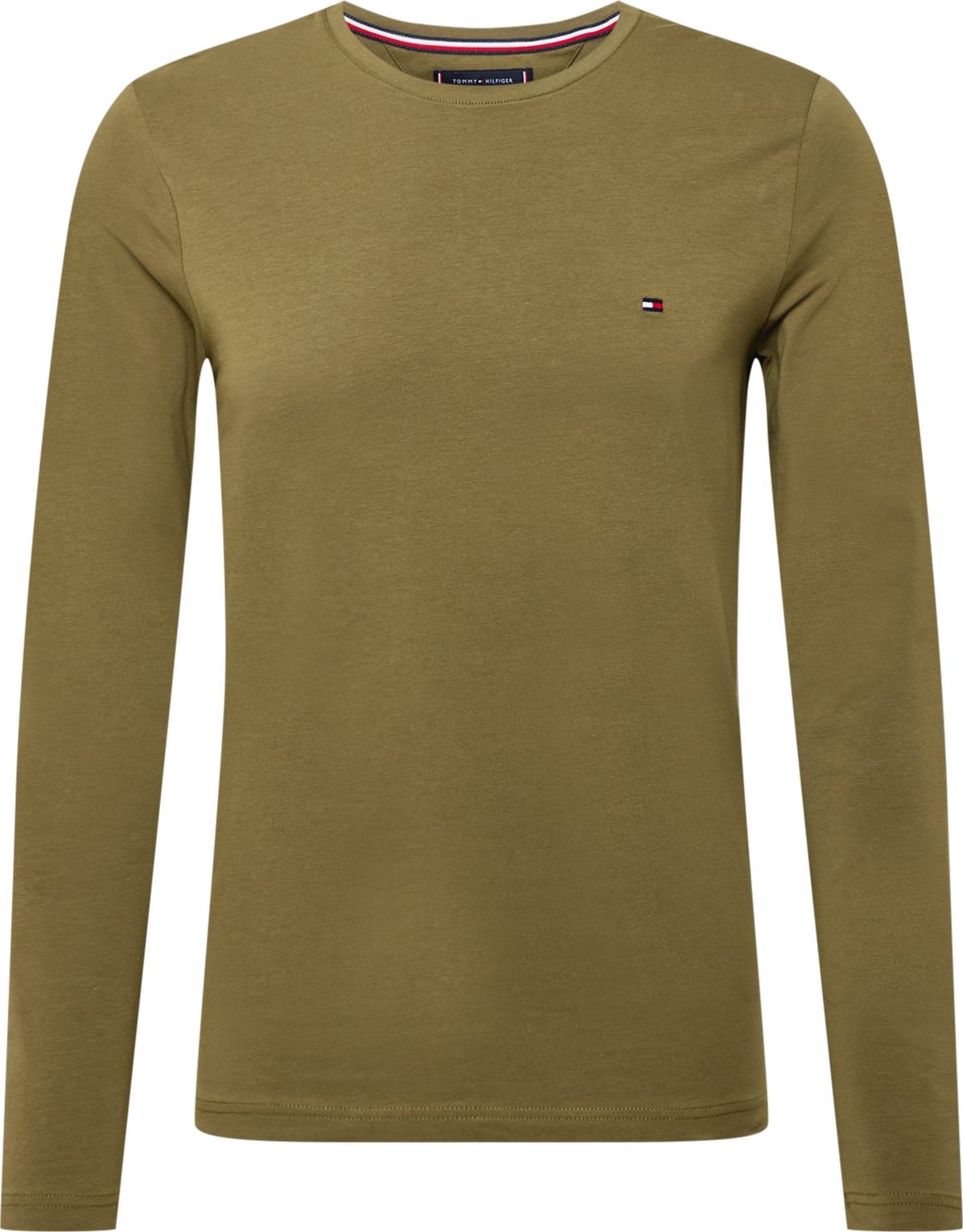 Tričko Tommy Hilfiger olivová