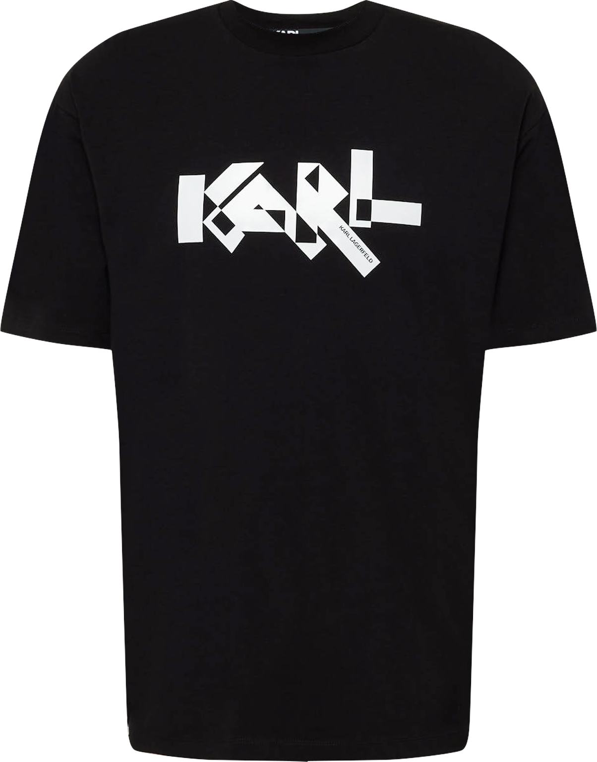 Tričko Karl Lagerfeld černá / bílá