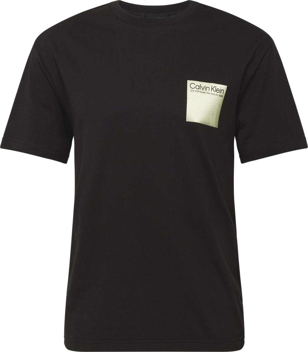 Tričko Calvin Klein žlutá / šedá / černá / bílá