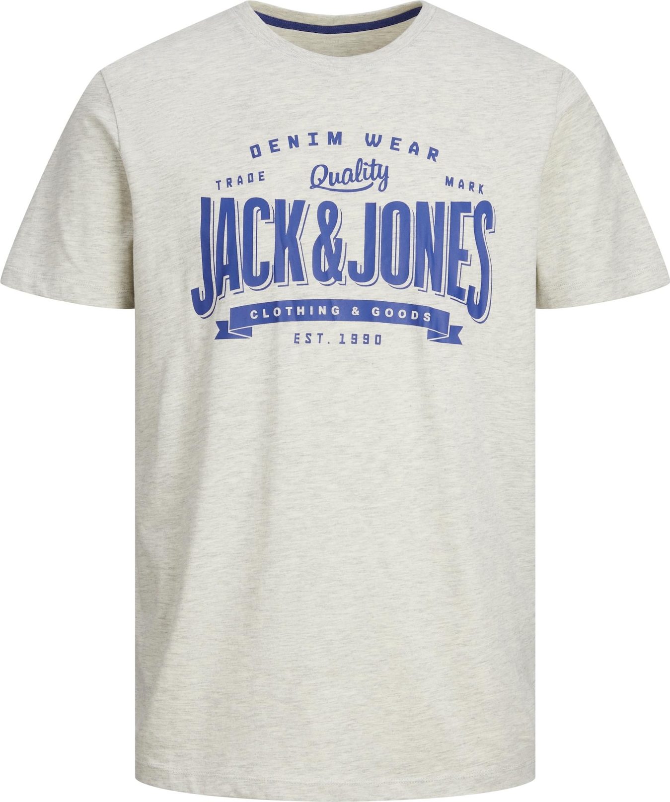 Tričko jack & jones královská modrá / šedý melír
