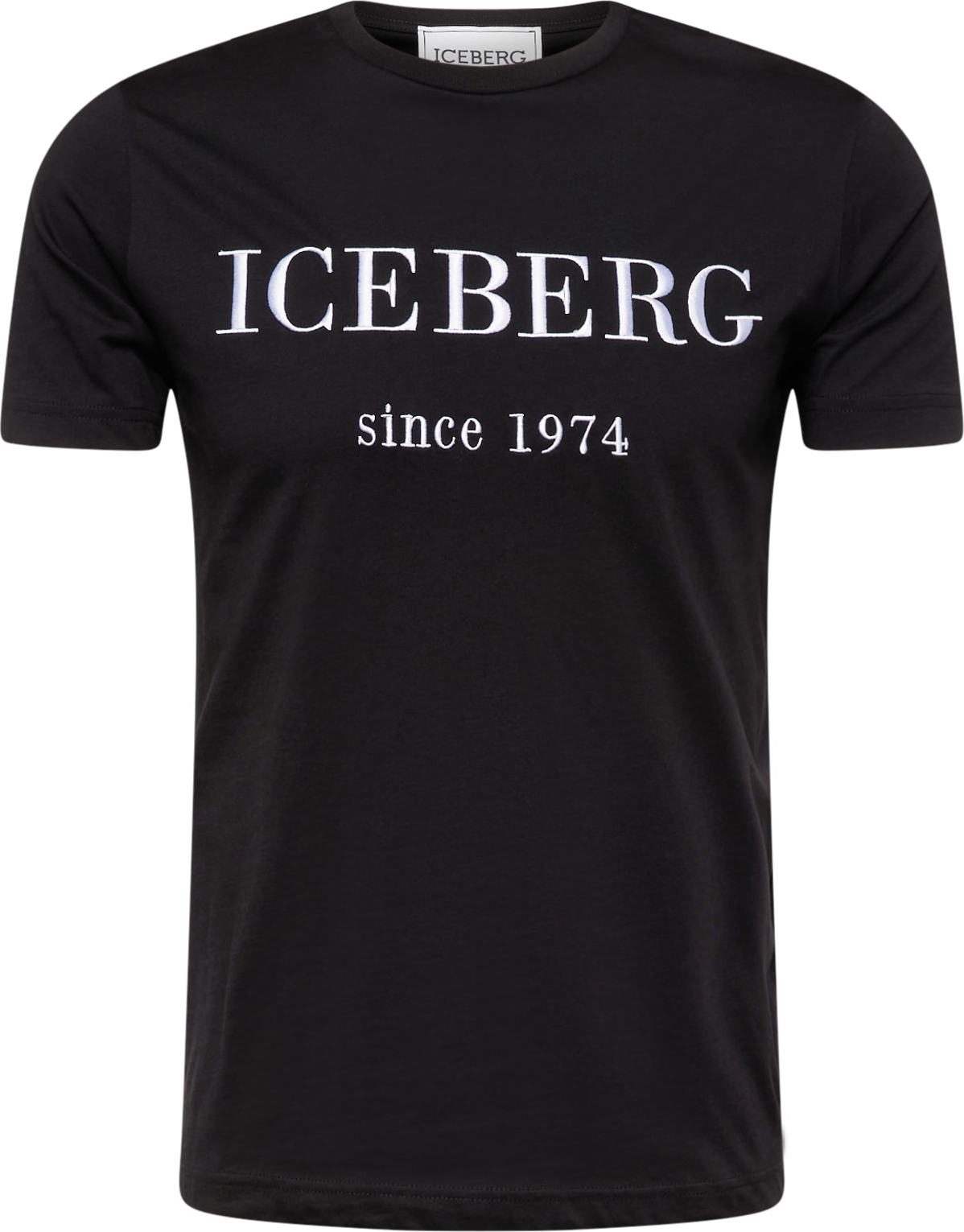 Tričko ICEBERG černá / bílá