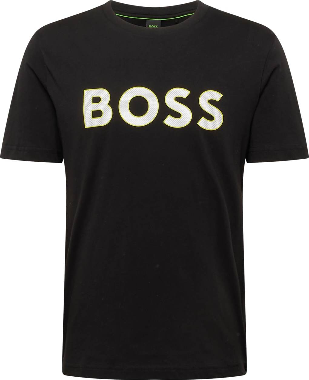 Tričko BOSS Green černá / bílá