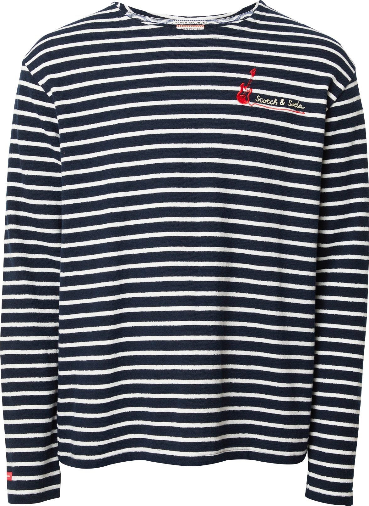 Tričko Scotch & Soda tmavě modrá / bílá
