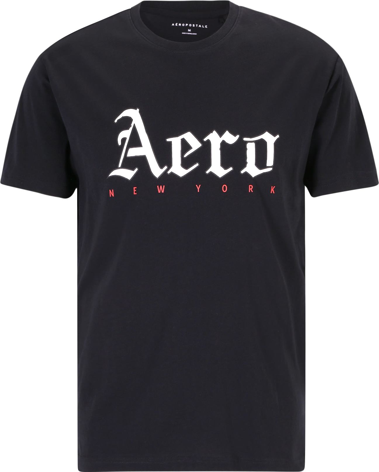 Tričko AÉROPOSTALE jasně červená / černá / bílá