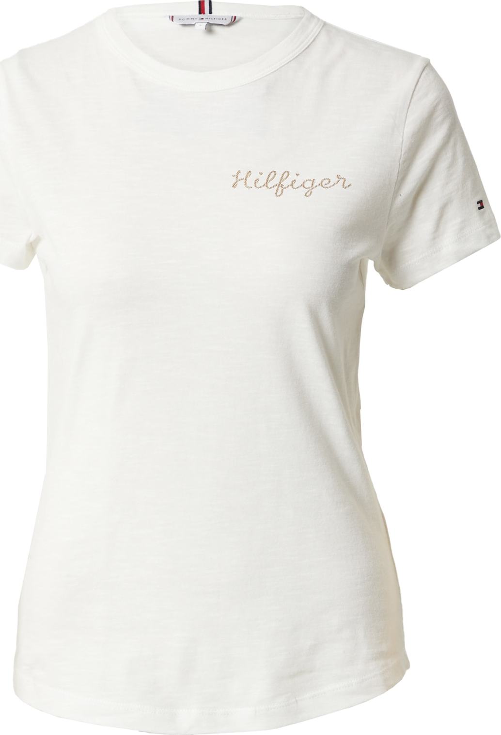 Tričko Tommy Hilfiger režná / zlatá