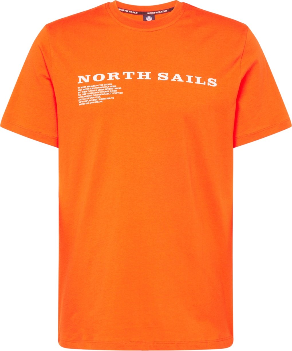 Tričko North Sails oranžová / bílá