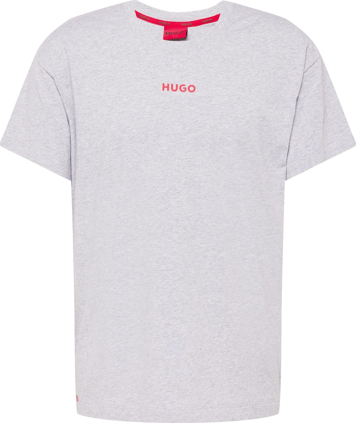 Tričko HUGO šedá / červená