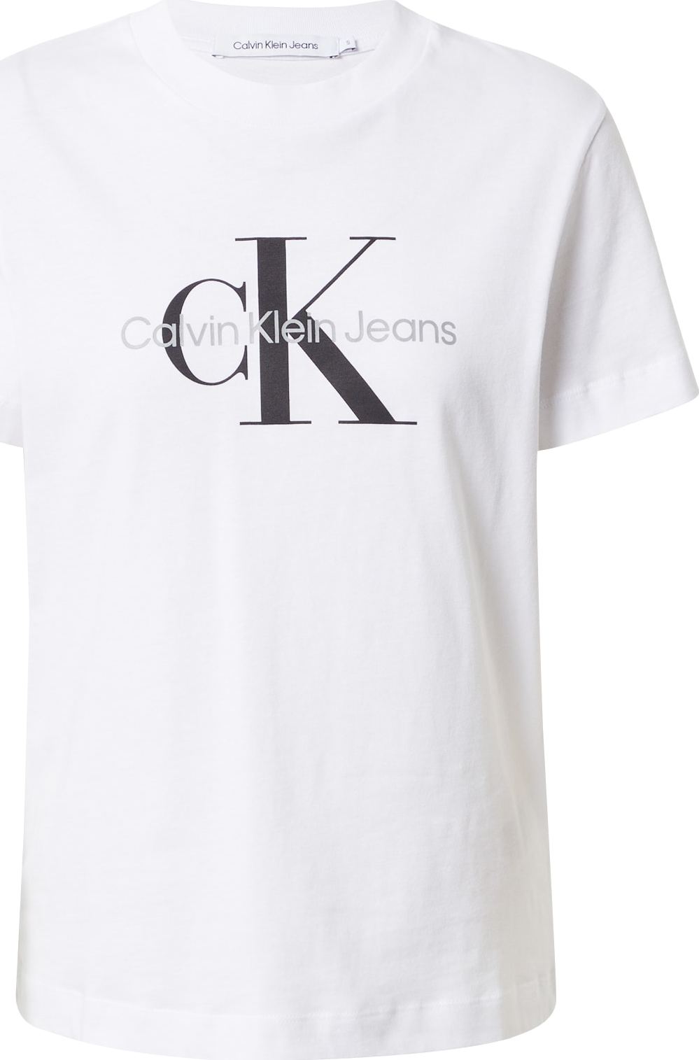 Tričko Calvin Klein světle šedá / černá / offwhite