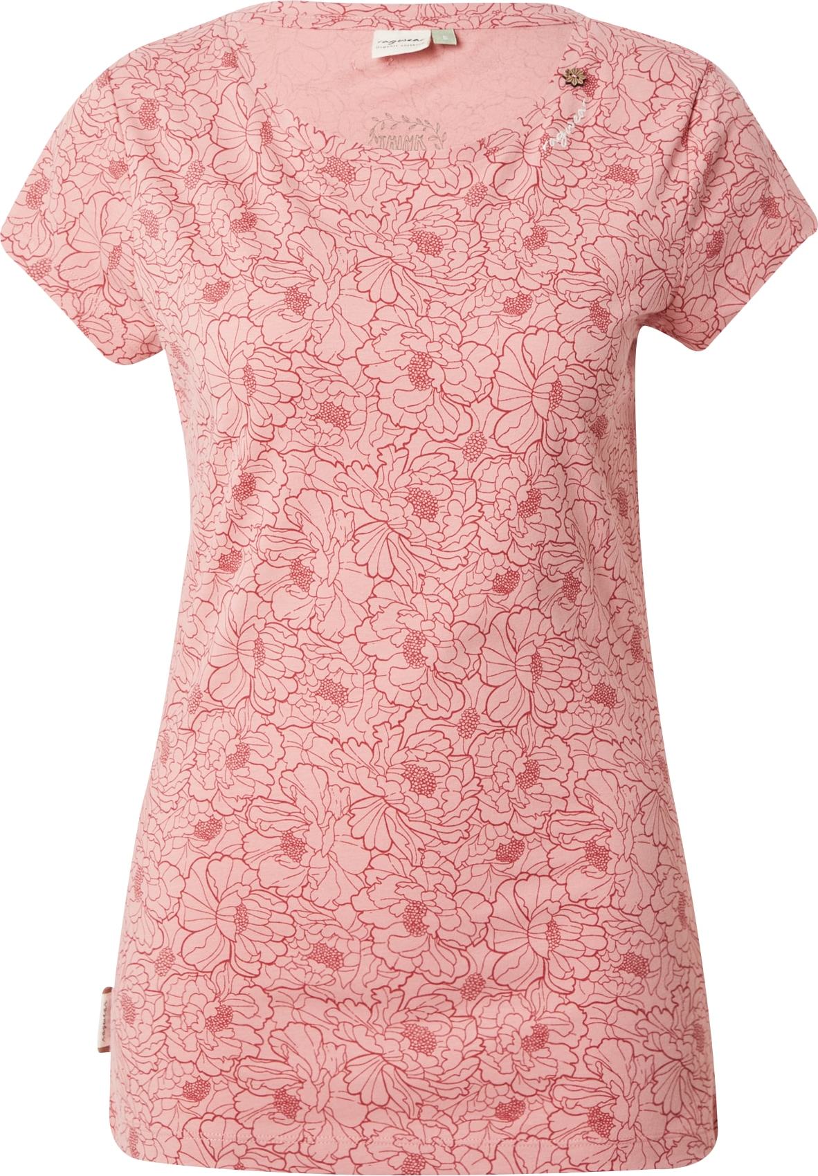 Tričko Ragwear růžová / malinová