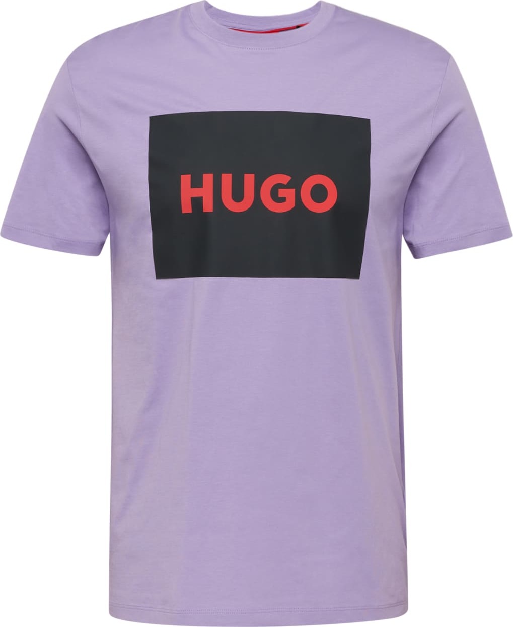 Tričko 'Dulive' HUGO světle fialová / červená / černá
