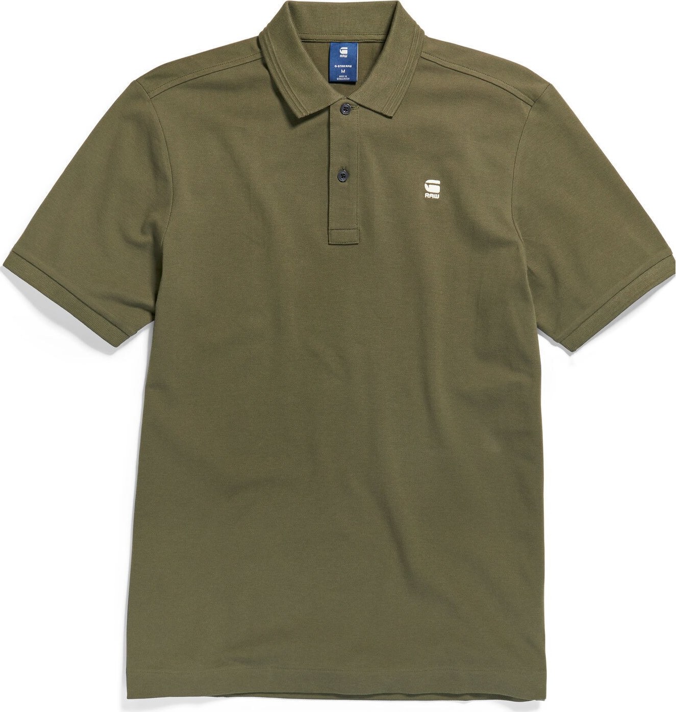 Tričko 'Dunda' G-Star Raw olivová / přírodní bílá